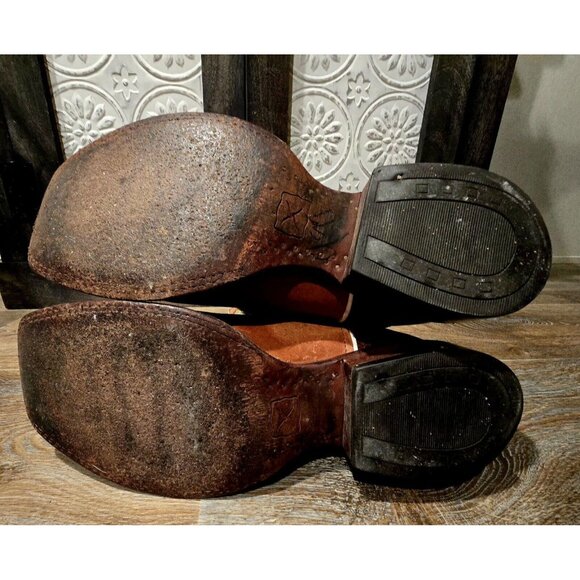 Twisted X RARE Peanut Leather Foot/Olive Stock (Men Sz 9D/10.5 Woman) - Picture 10 of 11